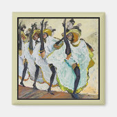 Cancan Dancers Magneet (Voorkant)