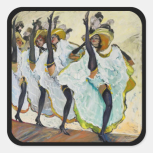 Cancan Dancers Sticker