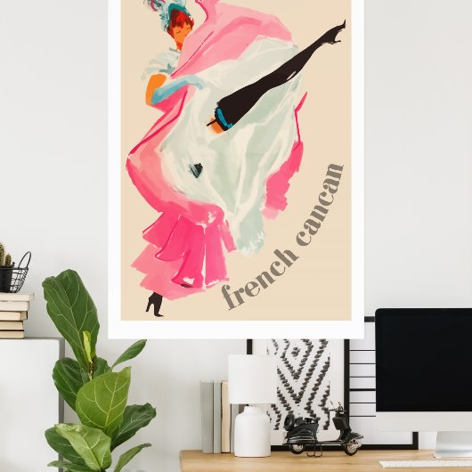 Cancan ( franse advertentie) poster (Thuiskantoor)