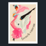 Cancan ( franse advertentie) poster<br><div class="desc">Geweldig wijnjaar en genomen van een oud frans poster. Vectoriseerd afbeelding. Hoge kwaliteit.</div>