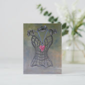 Cancan Mannequin Briefkaart (Staand voorkant)