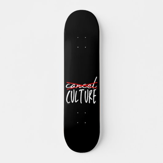 CANCEL CANCEL CULTURE grappig sarcastisch Persoonlijk Skateboard (Voorkant)