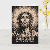 Cancel Culture Failed At The Tomb Easter Card  Kaart (Gele Bloem)