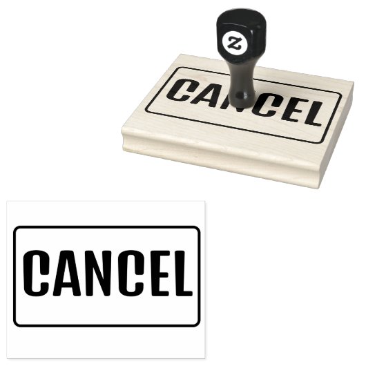 CANCEL RUBBERSTEMPEL (Gestempeld)
