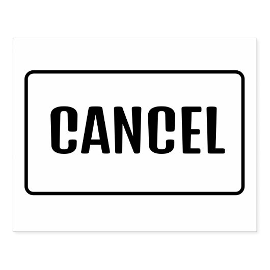 CANCEL RUBBERSTEMPEL (Afrduk)