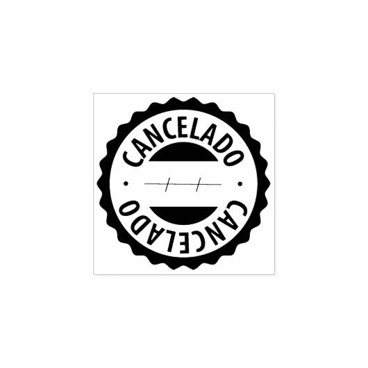 Cancelado, Portugese rubberzegel Rubberstempel