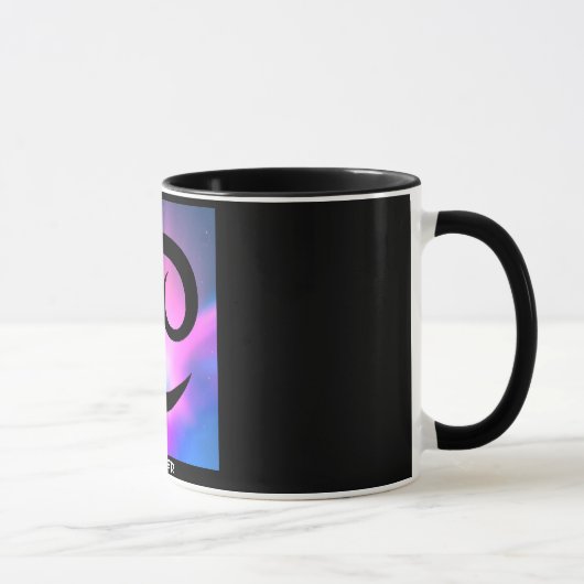 "CANCER" 11 oz. ZODIAC RINGER COFFEE CUP Mok (Rechts)