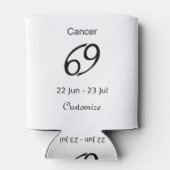 Cancer 69 Zodiac Sign Thunder_Cove Blikjeskoeler (Achterkant)