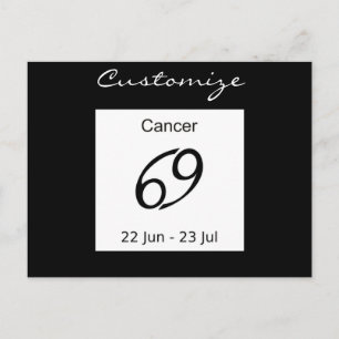 Cancer 69 Zodiac Sign Thunder_Cove Briefkaart