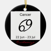 Cancer 69 Zodiac Sign Thunder_Cove Keramisch Ornament (Voorkant)