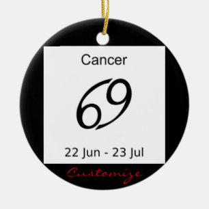 Cancer 69 Zodiac Sign Thunder_Cove Keramisch Ornament