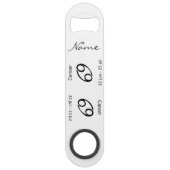 Cancer 69 Zodiac Sign Thunder_Cove Speed Flessenopener (Achterkant)