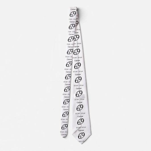 Cancer 69 Zodiac Sign Thunder_Cove Stropdas (Achterkant)