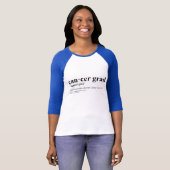 Cancer Afstudeerder Definition Baseball Jersey T-shirt (Voorkant volledig)