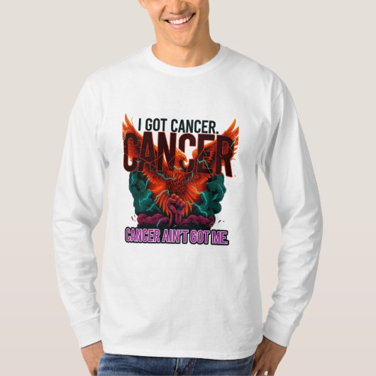 Cancer Ain’t Got Me" Phoenix Strength Tee T-shirt (Voorkant)