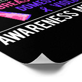 Cancer and Domestic Violence Awareness Month Famil Poster (Hoek)