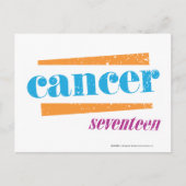 Cancer Aqua Briefkaart (Voorkant)
