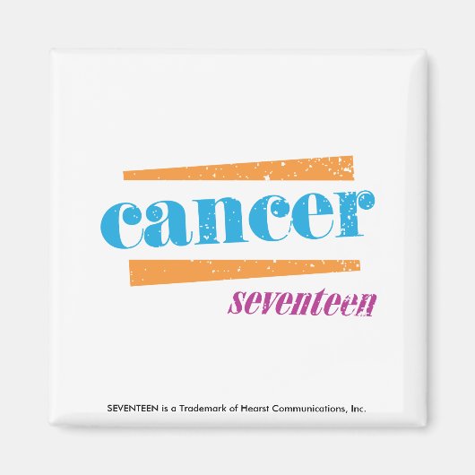 Cancer Aqua Magneet (Voorkant)