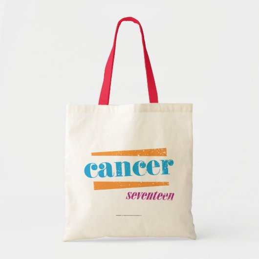 Cancer Aqua Tote Bag (Voorkant)