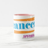 Cancer Aqua Tweekleurige Koffiemok (Center)