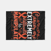 Cancer Are Extremely Difficult To... - World Cance Fleece Deken (Voorkant (Horizontaal))
