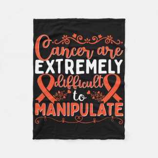 Cancer Are Extremely Difficult To... - World Cance Fleece Deken