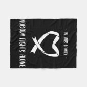 Cancer Awareness 9  Fleece Deken (Voorkant (Horizontaal))