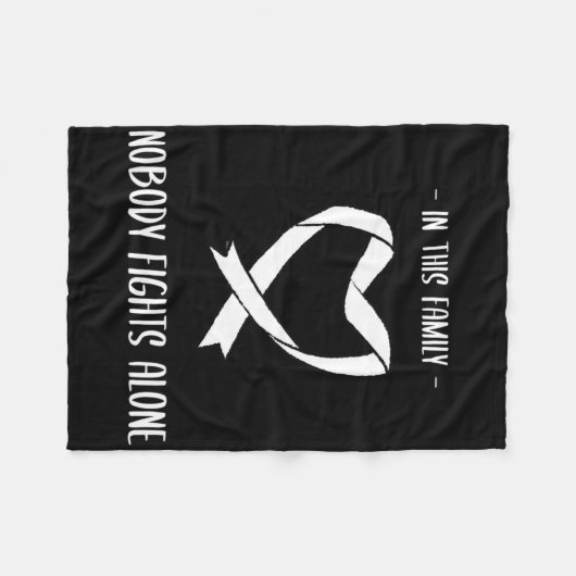 Cancer Awareness 9 Fleece Deken (Voorkant (Horizontaal))