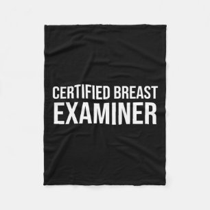 Cancer Awareness Certified Breast Examiner Fleece Deken