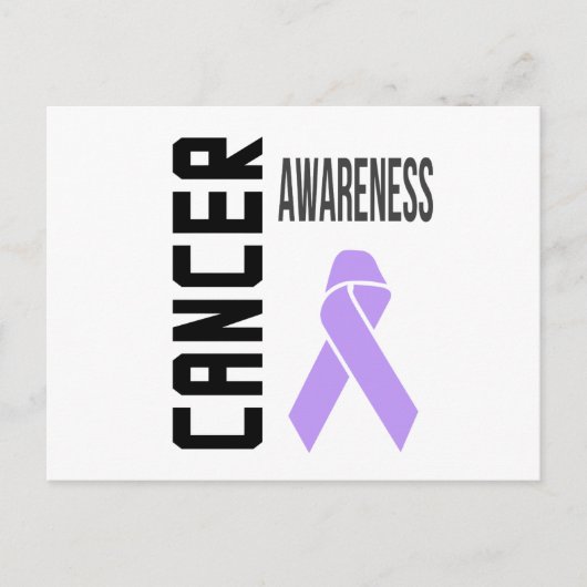 Cancer Awareness Lavender (all cancer) lint Briefkaart (Voorkant)