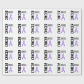 Cancer Awareness Lavender (all cancer) lint Cadeaupapier (Vlak)