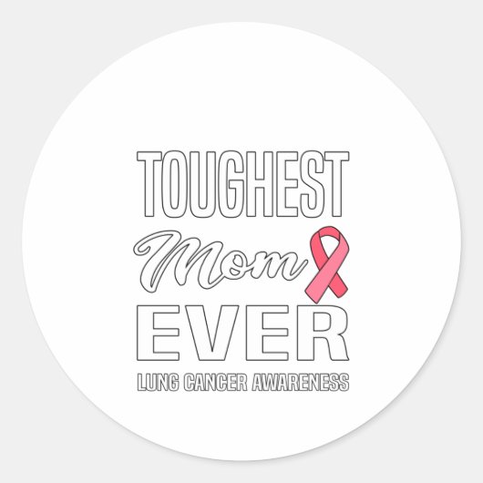 Cancer Awareness Lung Cancer World Cancer Day Ronde Sticker (Voorkant)