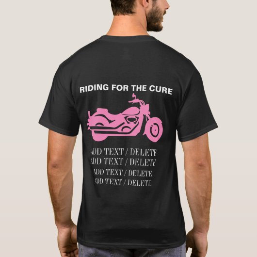 Cancer Awareness Motorcycle Shirt - zie terug (Achterkant)