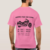 Cancer Awareness Motorcycle Shirt - zie terug (Achterkant)