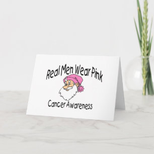 Cancer Awareness Santa Feestdagen Kaart