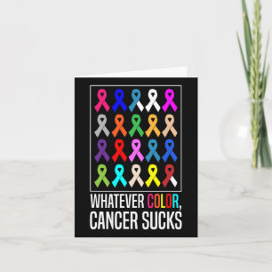 Cancer Awareness Shirten-wat voor kleur Cancer Suc Kaart