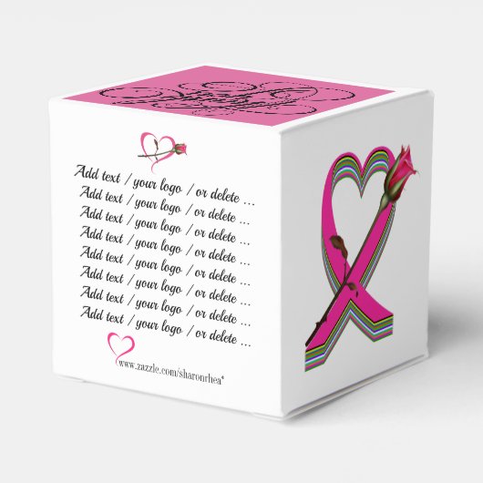 Cancer Awareness Small Box Bedankdoosjes (Achterkant)