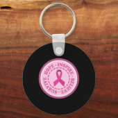 Cancer Awareness Survive Hope Inspire Believe  Sleutelhanger (Voorkant)
