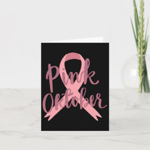 Cancer Awareness T-shirt - In oktober Draag we roz Kaart