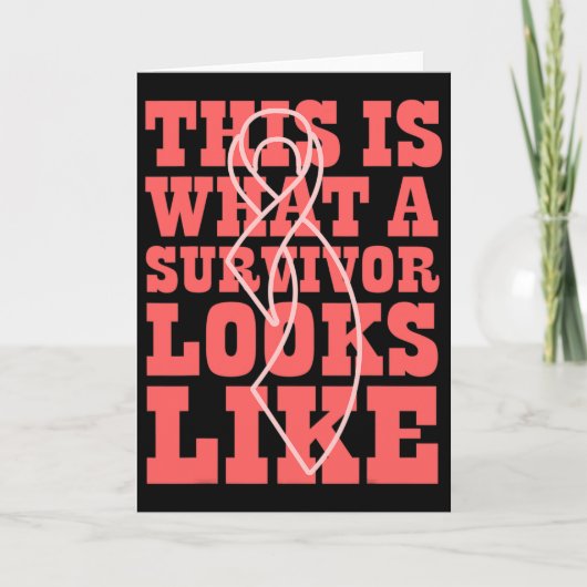 Cancer Awareness This Is What A Survivor Looks Lik Kaart (Voorkant)