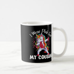 Cancer Awareness Unicorn Ik Draag roze voor mijn n Koffiemok