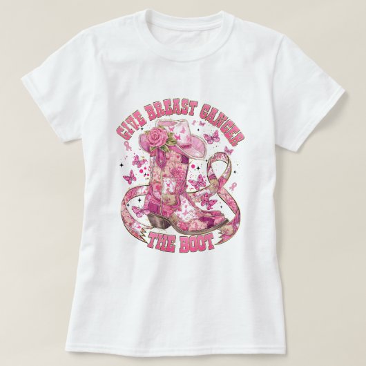 Cancer Awareness We Wear Pink T-shirt (Design voorkant)