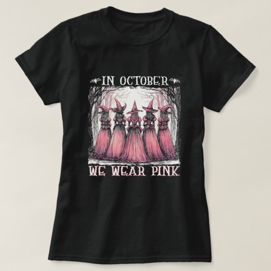 Cancer Awareness We Wear Pink T-shirt (Design voorkant)