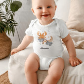 Cancer Baby: Crab's Cozy Zodiac Customizable Romper