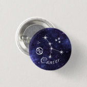 Cancer Badge, Zodiac Horoscope Badge Ronde Button 3,2 Cm (Voorkant /achterkant)