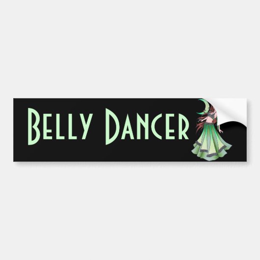 Cancer Belly Dancer Bumpersticker (Voorkant)