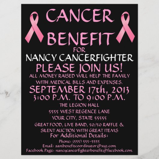 Cancer Benefit Flyer (Voorkant)