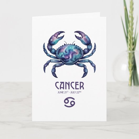 Cancer Birthday Card Feestdagen Kaart (Voorkant)