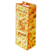 Cancer Birthday Wijn Cadeautas (Voorkant Gekanteld)