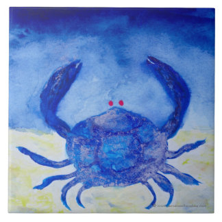 Cancer Blue Zodiac-symbool Tegeltje